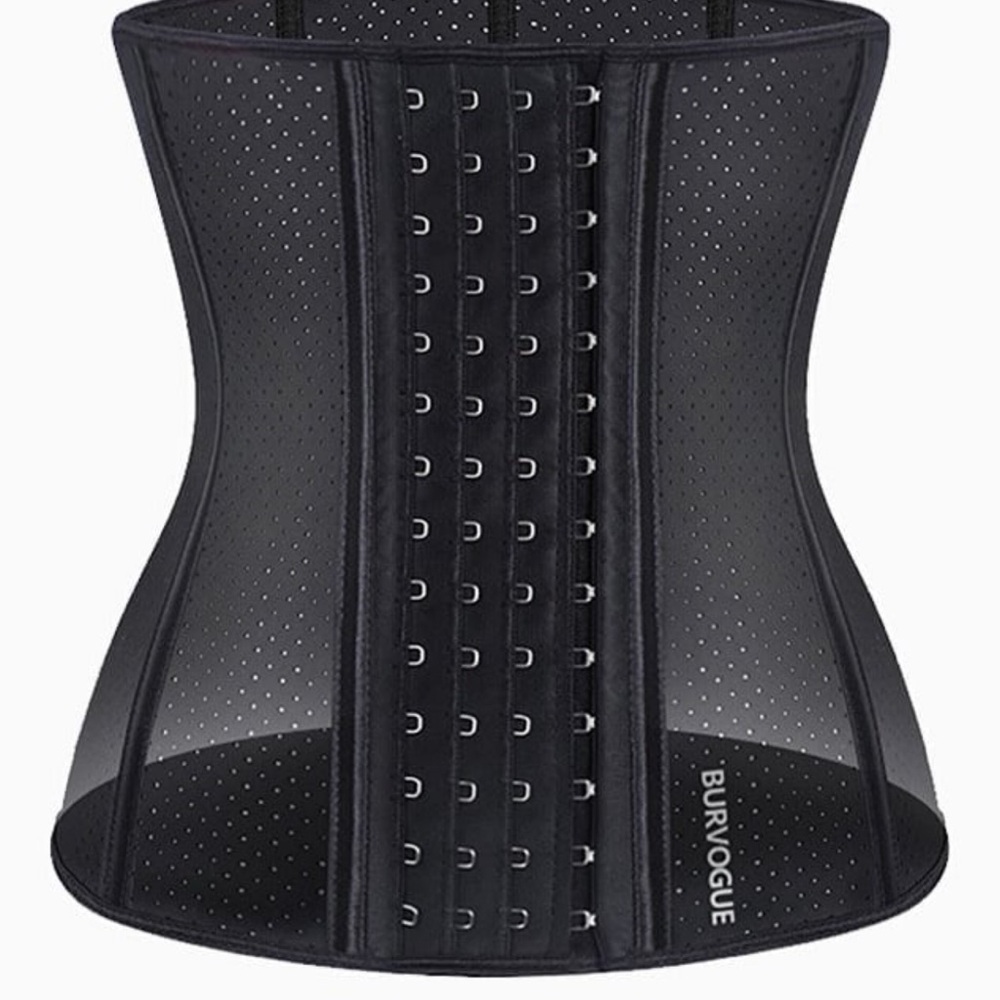 Black Shapewear Waist Trainer with Adjustable Hooks